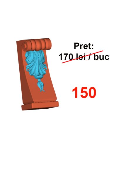 Lezene mdf vopsit model terminație 2
